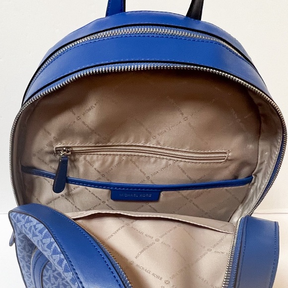 Michael Kors Jaycee Large Backpack MK Electric Blue - Picture 7 of 12